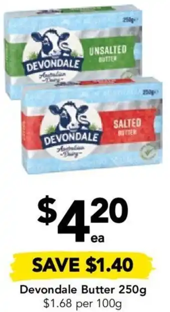 Drakes Devondale Butter 250g offer