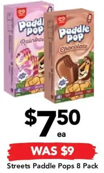 Drakes Streets Paddle Pops offer