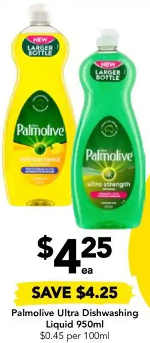 Drakes Palmolive Ultra Dishwashing Liquid 950ml offer