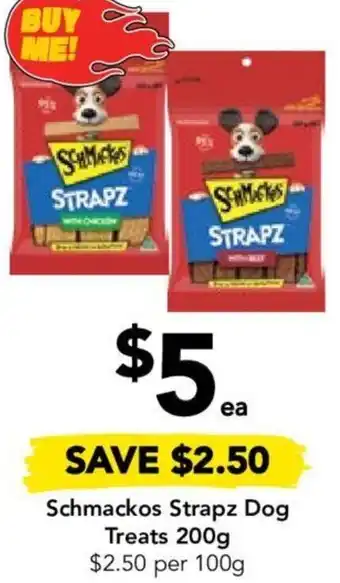 Drakes Schmackos Strapz Dog Treats 200g offer