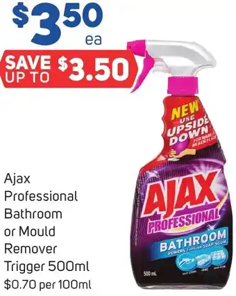 Foodland Ajax Professional Bathroom or Mould Remover Trigger 500ml offer
