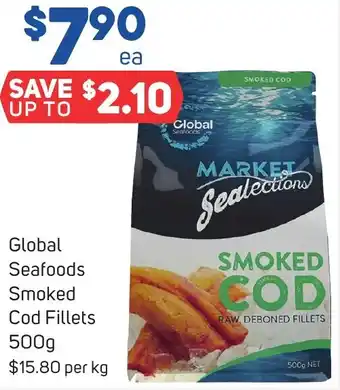 Foodland Global Seafoods Smoked Cod Fillets 500g offer