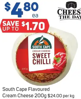 Foodland South Cape Flavoured Cream Cheese 200g offer