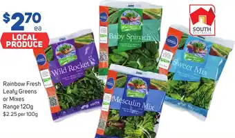 Rainbow Fresh Leafy Greens or Mixes Range 120g