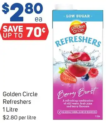 Foodland Golden Circle Refreshers 1 Litre offer