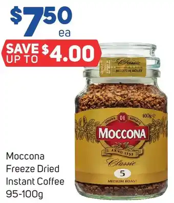 Foodland Moccona Freeze Dried Instant Coffee 95-100g offer