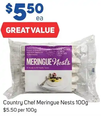 Foodland Country Chef Meringue Nests 100g offer
