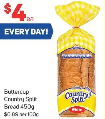 Foodland Buttercup Country Split Bread 450g offer
