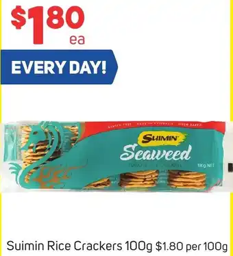 Foodland Suimin Rice Crackers 100g offer