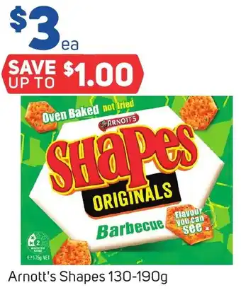 Foodland Arnott's Shapes 130-190g offer