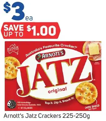Foodland Arnott's Jatz Crackers 225-250g offer