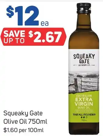 Foodland Squeaky Gate Olive Oil 750ml offer