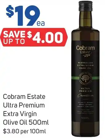 Foodland Cobram Estate Ultra Premium Extra Virgin Olive Oil 500ml offer