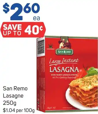 Foodland San Remo Lasagne 250g offer
