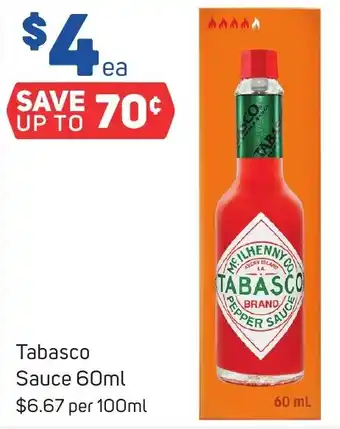Foodland Tabasco Sauce 60ml offer