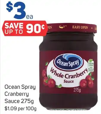 Foodland Ocean Spray Cranberry Sauce 275g offer