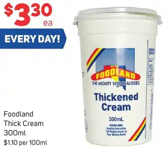 Foodland Foodland Thick Cream 300ml offer
