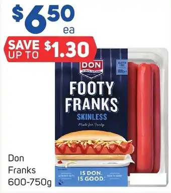 Foodland Don Franks 600-750g offer