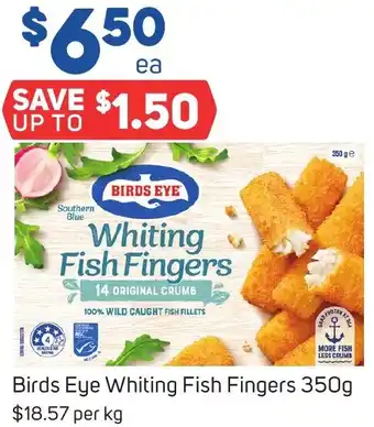 Foodland Birds Eye Whiting Fish Fingers 350g offer