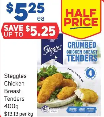 Foodland Steggles Chicken Breast Tenders 400g offer