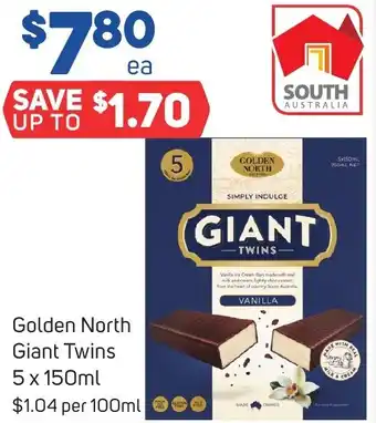 Foodland Golden North Giant Twins 5 x 150ml offer