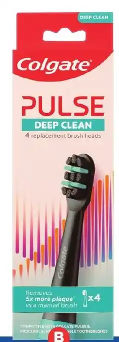 Foodland Colgate Pulse Electric Toothbrush Refills offer