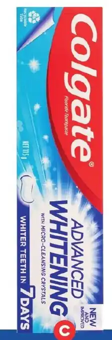 Foodland Colgate Advanced Whitening Toothpaste 115g offer