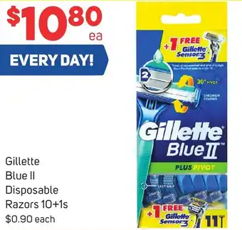 Foodland Gillette Blue Il Disposable Razors 10+1s offer