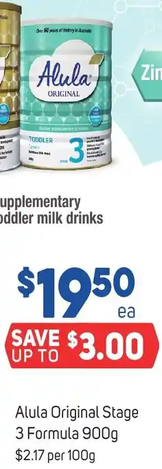 Foodland Alula Original Stage 3 Formula 900g offer