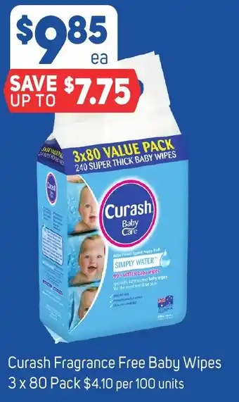 Foodland Curash Fragrance Free Baby Wipes offer