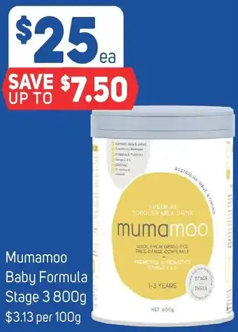 Foodland Mumamoo Baby Formula Stage 3 800g offer
