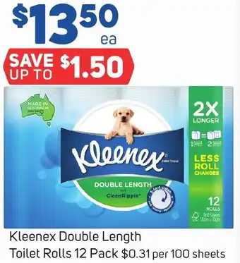 Foodland Kleenex Double Length Toilet Rolls offer