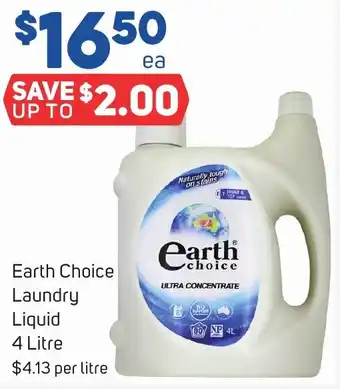 Foodland Earth Choice Laundry Liquid 4 Litre offer