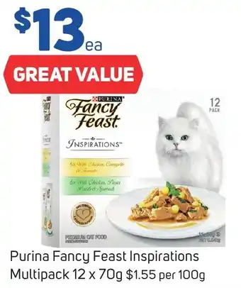 Foodland Purina Fancy Feast Inspirations Multipack 12 x 70g offer