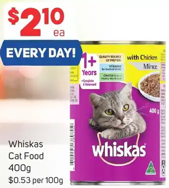 Foodland Whiskas Cat Food 400g offer
