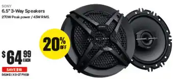 SuperCheap Auto 6.5 3-Way Speakers offer