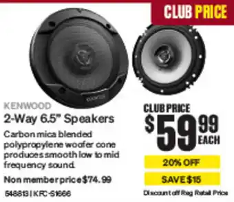 SuperCheap Auto 2-Way 6.5 Speakers offer