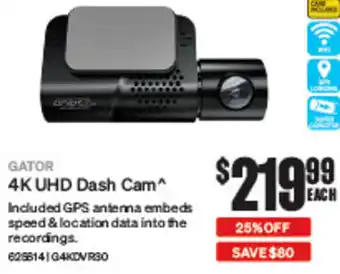 SuperCheap Auto 4K UHD Dash Cam offer