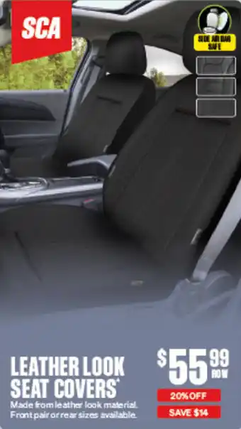 SuperCheap Auto LEATHER LOOK SEAT COVERS offer