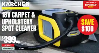 SuperCheap Auto 18V CARPET & UPHOLSTERY SPOT CLEANER offer