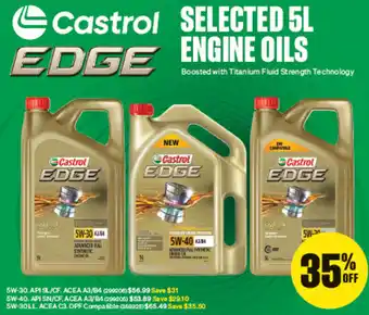 SuperCheap Auto SELECTED 5L EDGE ENGINE OILS offer