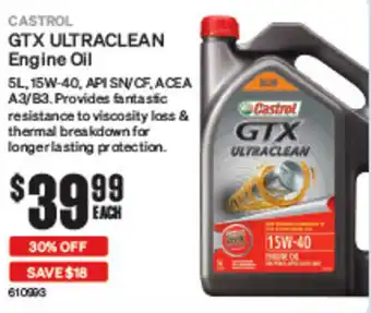 SuperCheap Auto GTX ULTRACLEAN Engine Oil offer