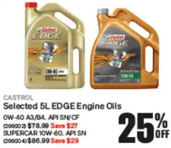 SuperCheap Auto Selected 5L EDGE Engine Oils offer