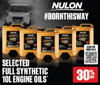 SuperCheap Auto SELECTED FULL SYNTHETIC 10L ENGINE OILS offer