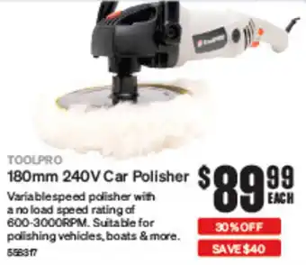 SuperCheap Auto 180mm 240V Car Polisher offer