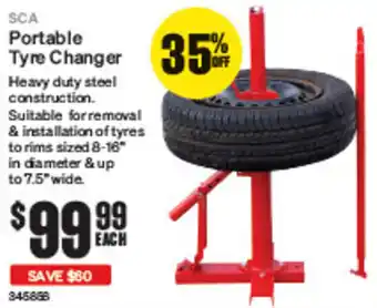 SuperCheap Auto SCA Portable Tyre Changer offer