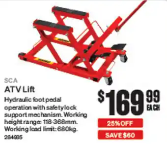 SuperCheap Auto SCA ATV Lift offer