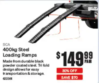 SuperCheap Auto SCA 400kg Steel Loading Ramps offer