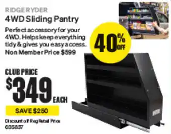 SuperCheap Auto 4WD Sliding Pantry offer