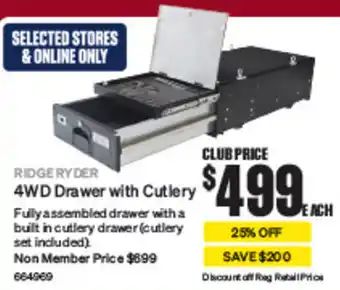 SuperCheap Auto 4WD Drawer with Cutlery offer
